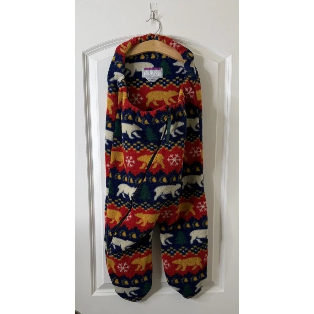 The Original Baby Bag L 6-18 Months Cozy Fleece Winter One Piece Bear Aztec Barn